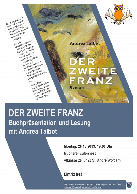 Lesung Andrea Talbot "Der zweite Franz"