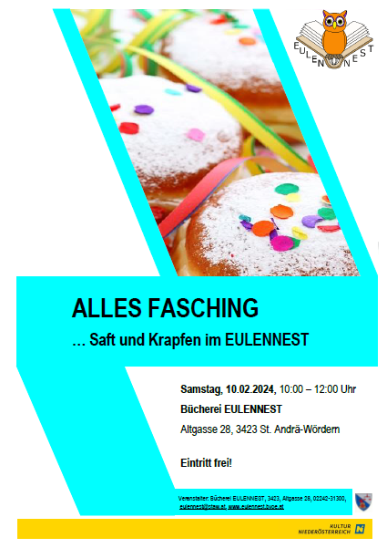 Alles Fasching - Saft und Krapfen im EULENNEST (2023)