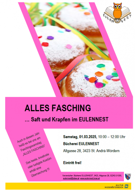 Alles Fasching - Saft und Krapfen im EULENNEST (2024)
