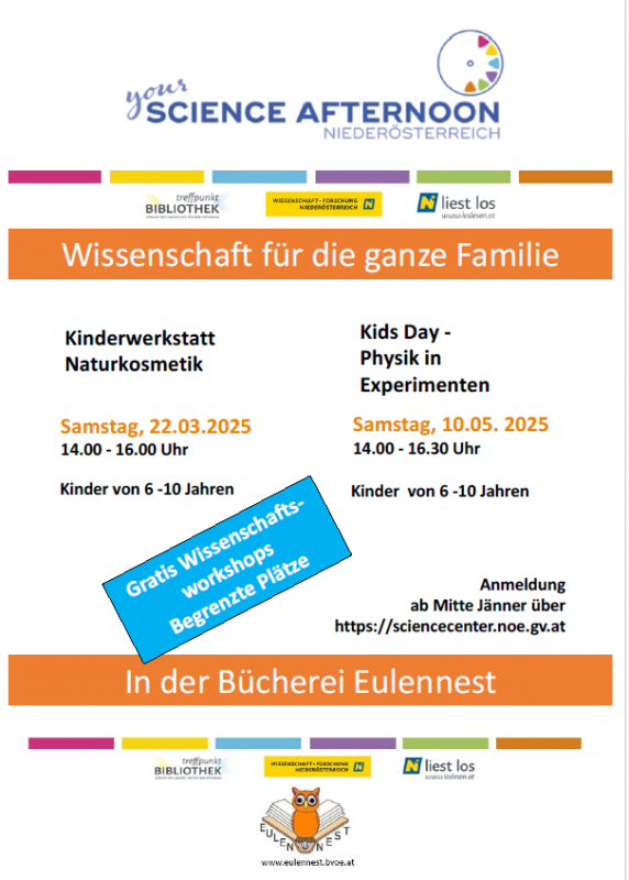 Science Afternoon "Kids Day -Physik in Experimenten"