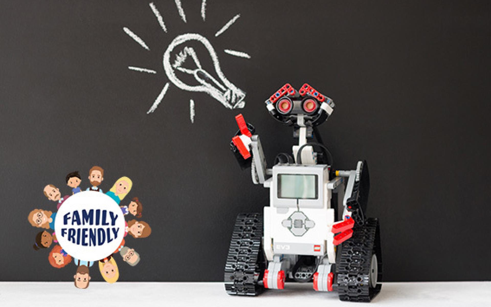 Roboter aus Legos gebaut