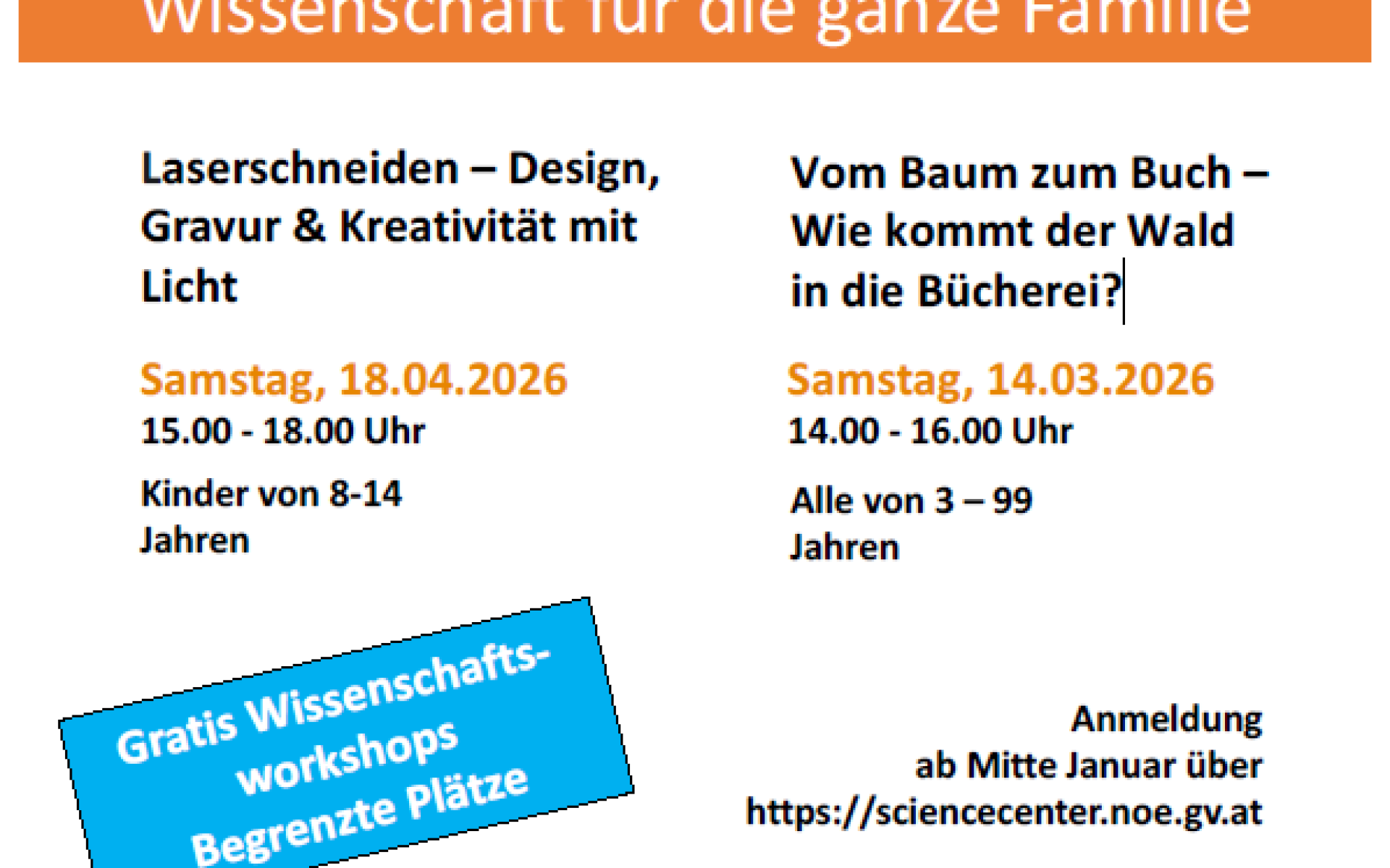 Flyer für Veranstaltung