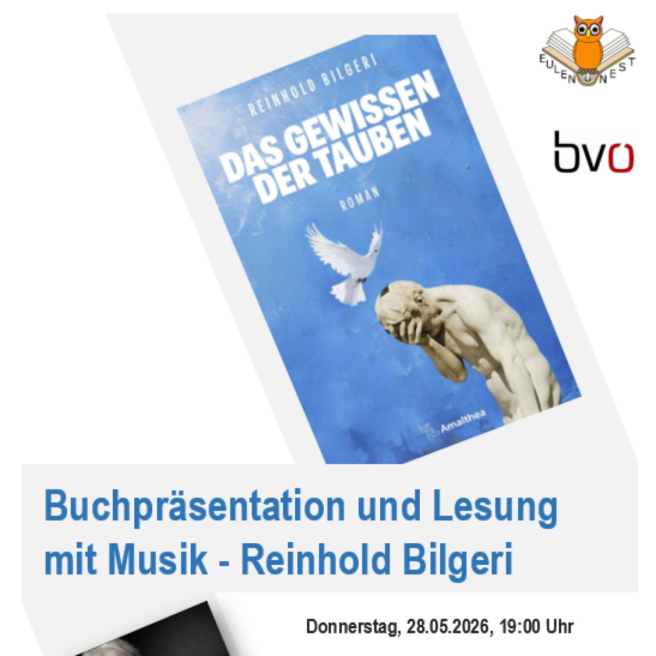 Plakat Buchpräsentation und Lesung