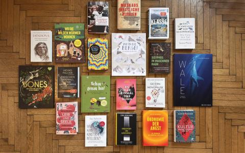 Bücher auf Tisch